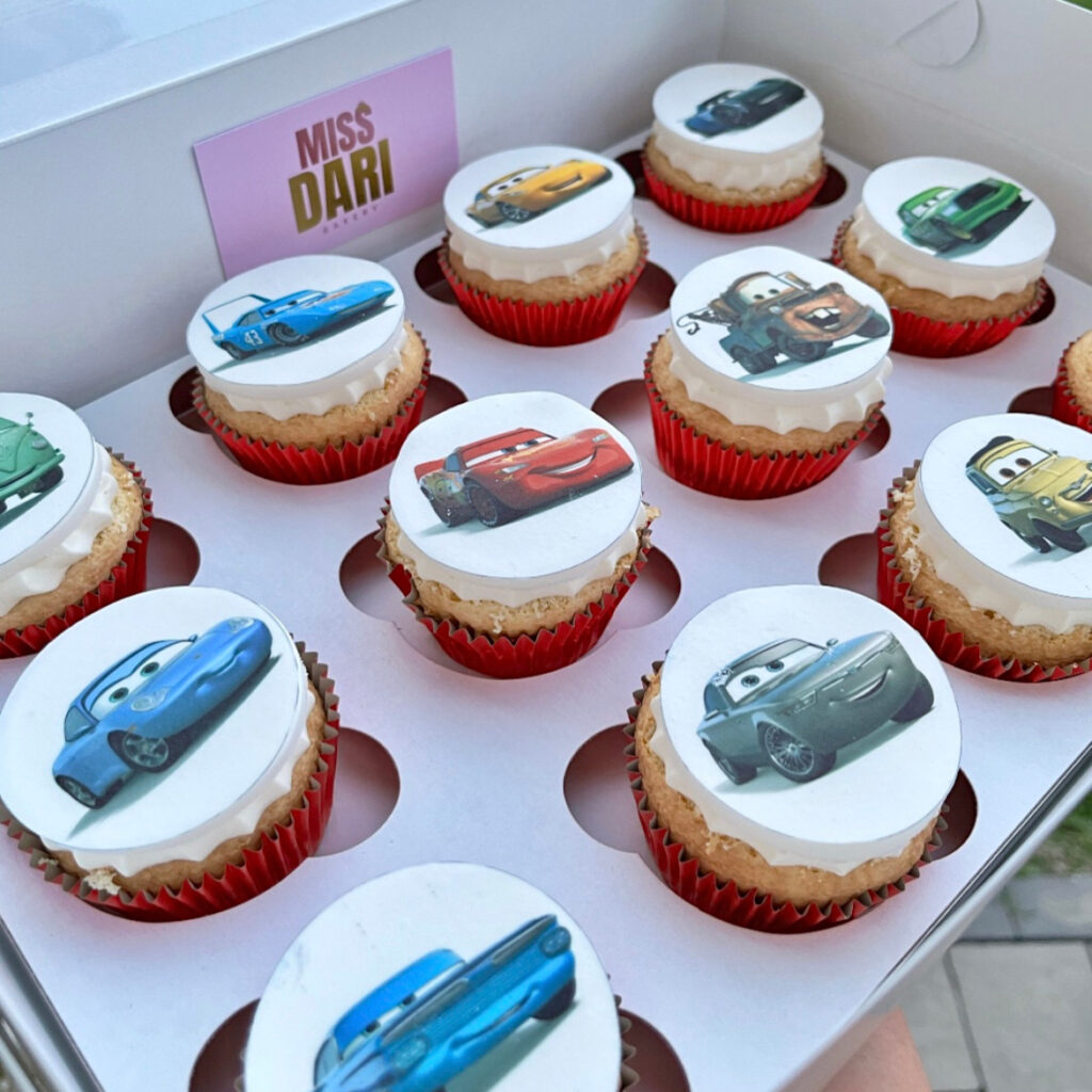 Lightning McQueen Cupcakes